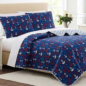 Anchors Aweigh 3 Piece Quilt Set